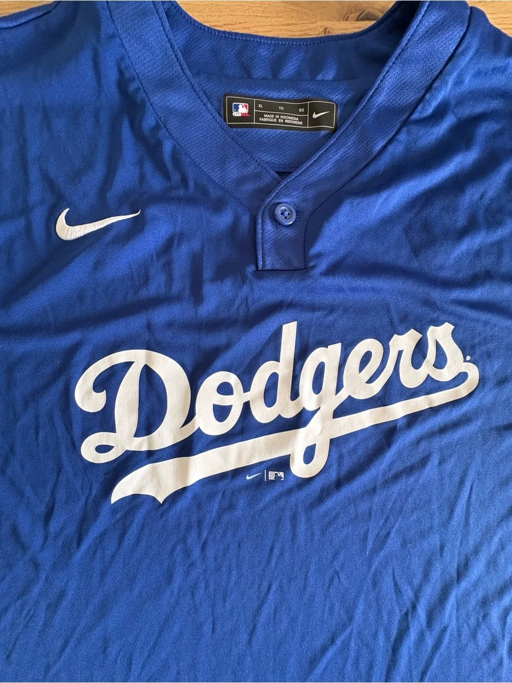 Nike LA Dodgers Kona Ice Baseball Jersey Blue Size XL Pit 24